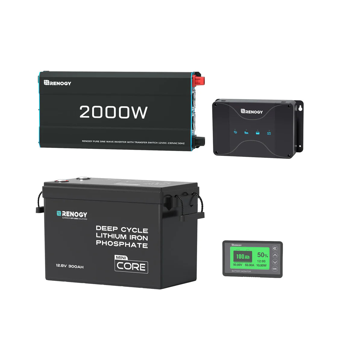 3,84 kWh Kit Énergie Camping-Car | Panneau Solaire 600W & 300Ah Batterie Lithium
