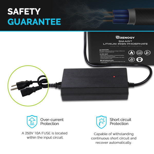 12V 20A AC-DC Chargeur de Batterie Lithium