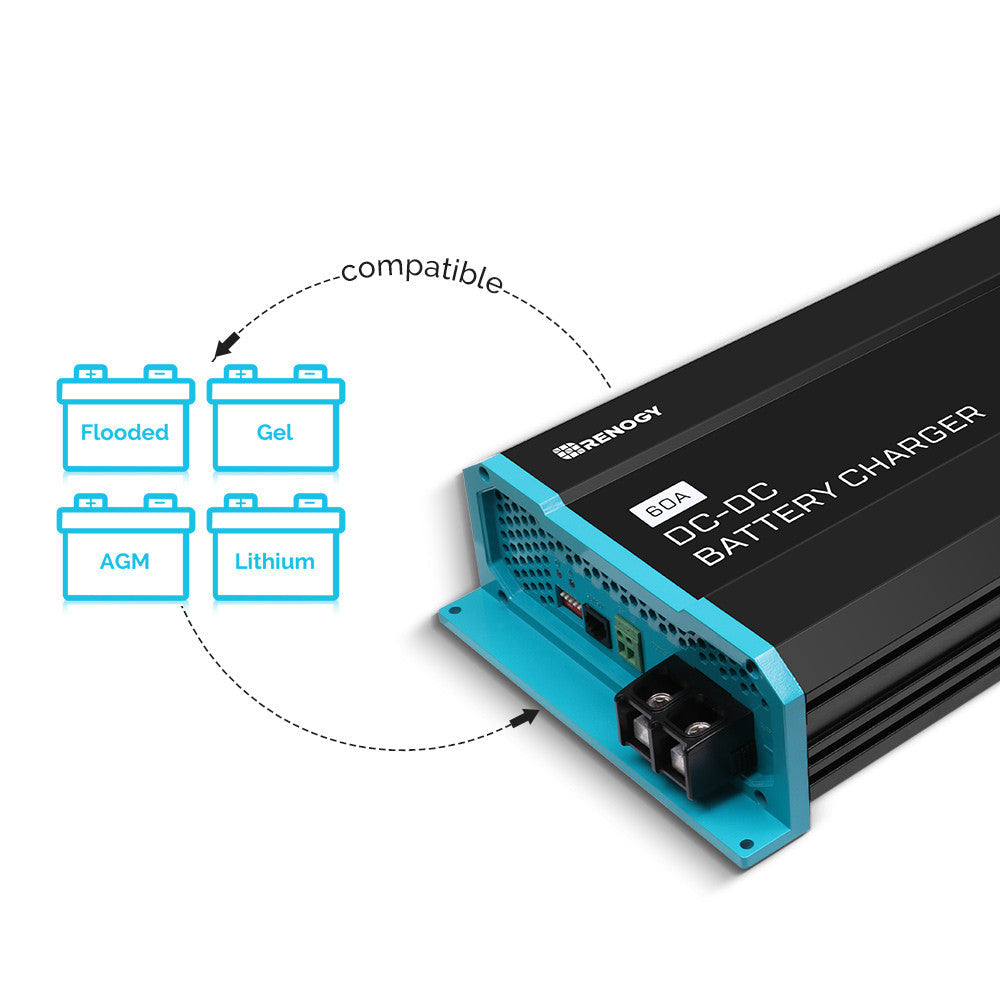 12V 60A Chargeur de batterie DC-DC Embarqué