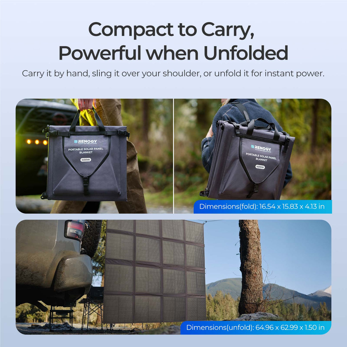 200W / 400W Foldable Solar Blanket