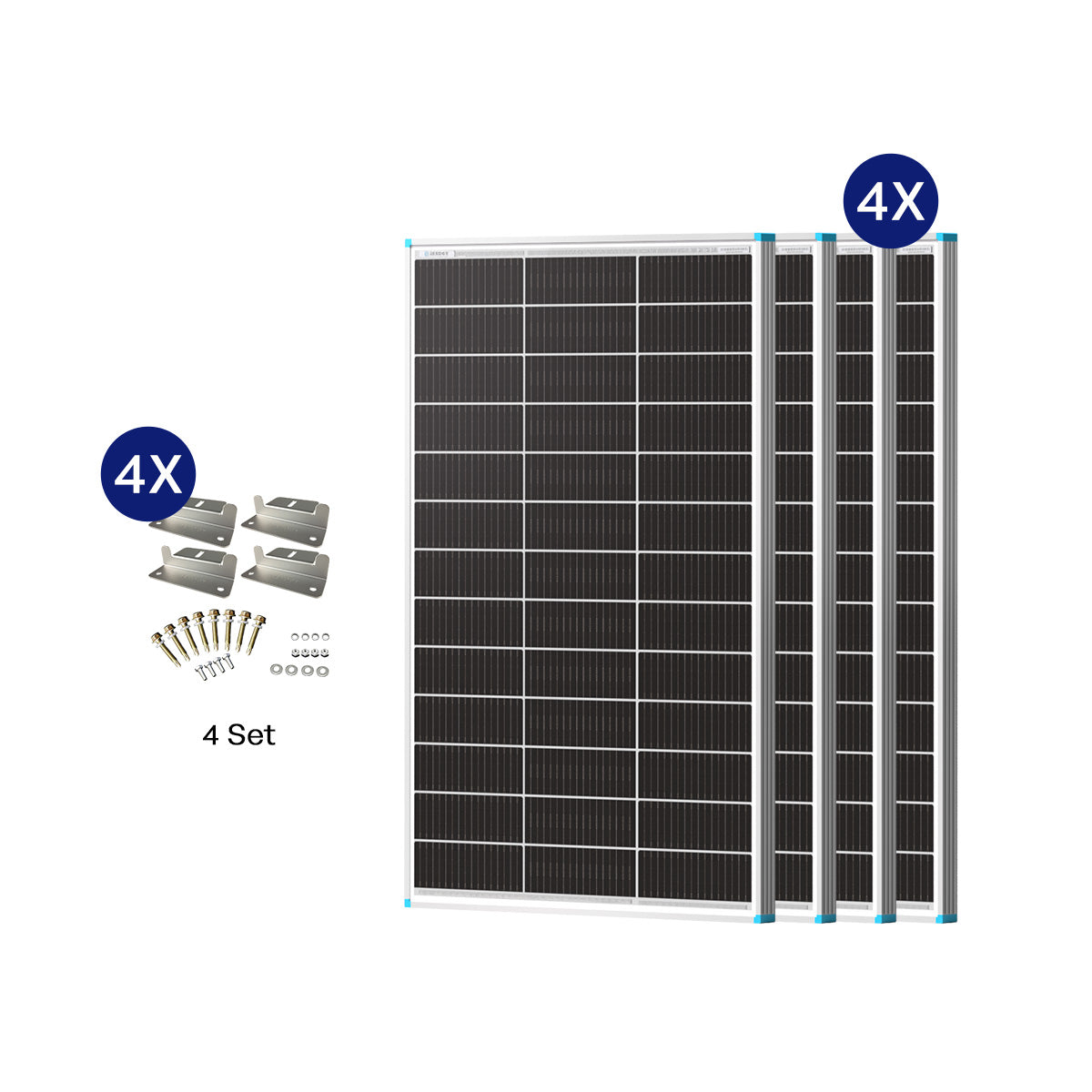 100W Panneau Solaire Bifacial N-Type