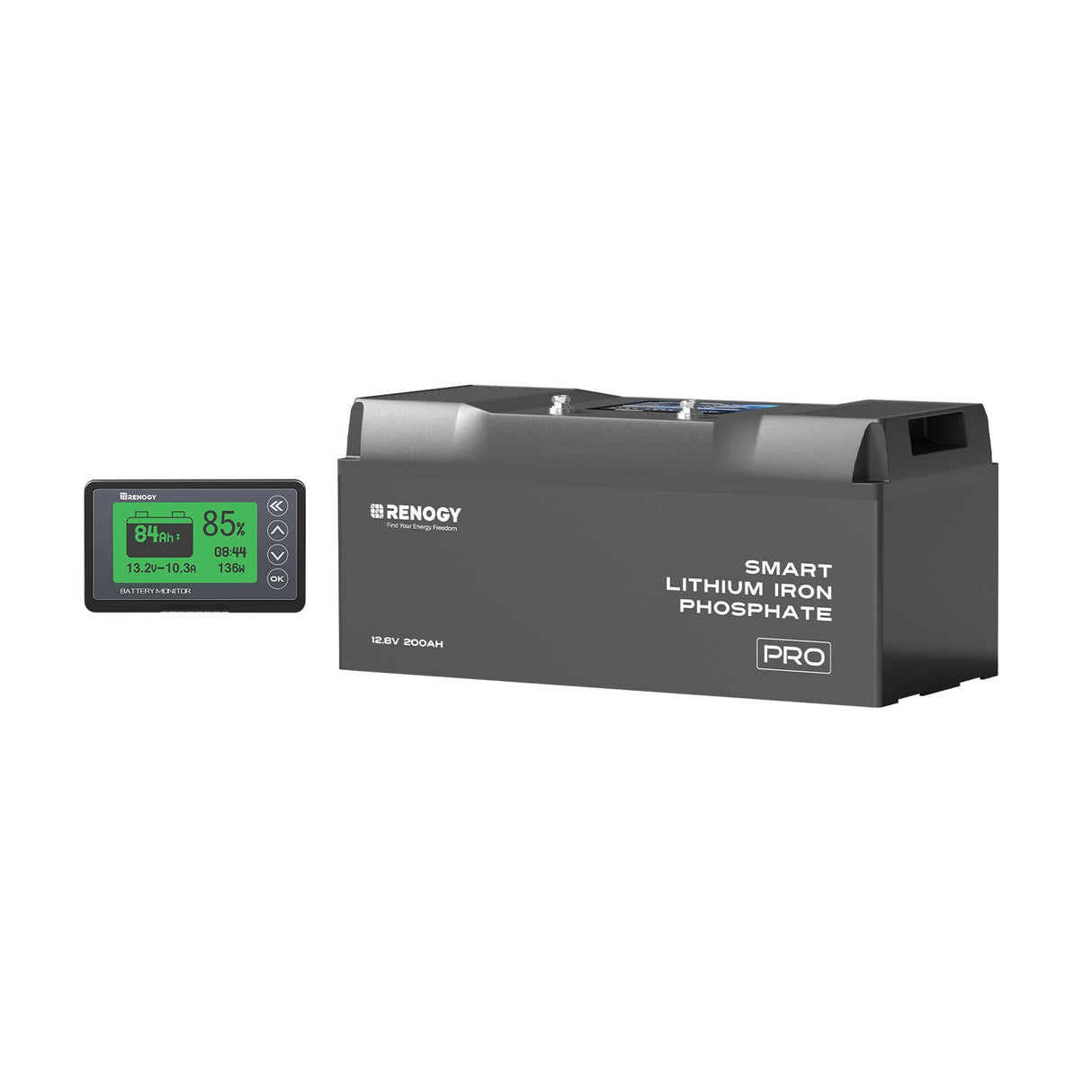 Batterie Lithium Fer Phosphate (LiFePO4) 12V 200Ah Pro Smart avec Bluetooth et Fonction Auto-chauffante