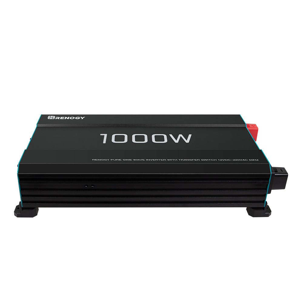 1000W 12V Pure Sine Wave Solar Inverter DC to AC Ideal for Motorhomes, Campervans and Off-Grid Systems
