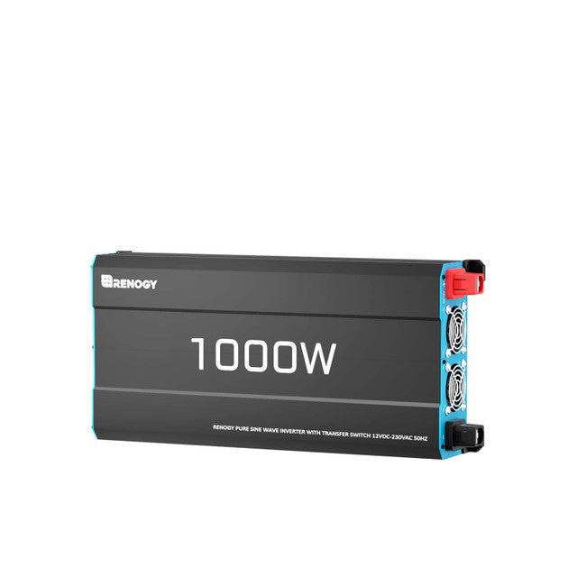 1000W 12V Pure Sine Wave Solar Inverter DC to AC Ideal for Motorhomes, Campervans and Off-Grid Systems