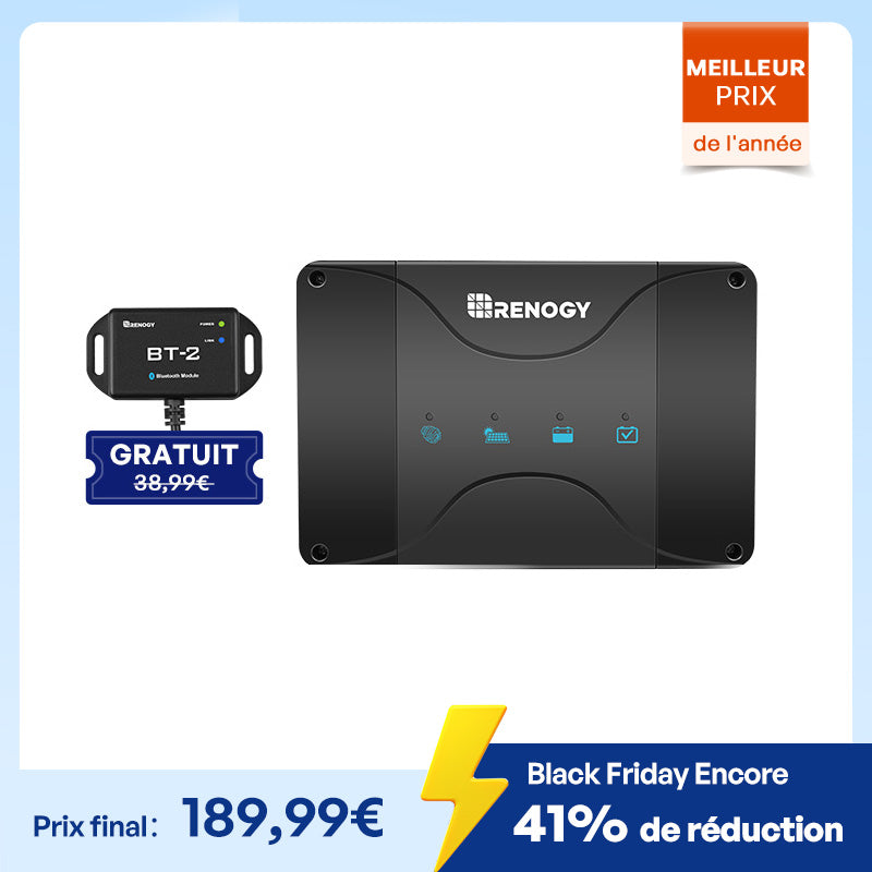 Chargeur de batterie 12V 50A DC-DC avec MPPT pour batteries LiFePO4, Plomb-Acide, SLA, Gel, AGM