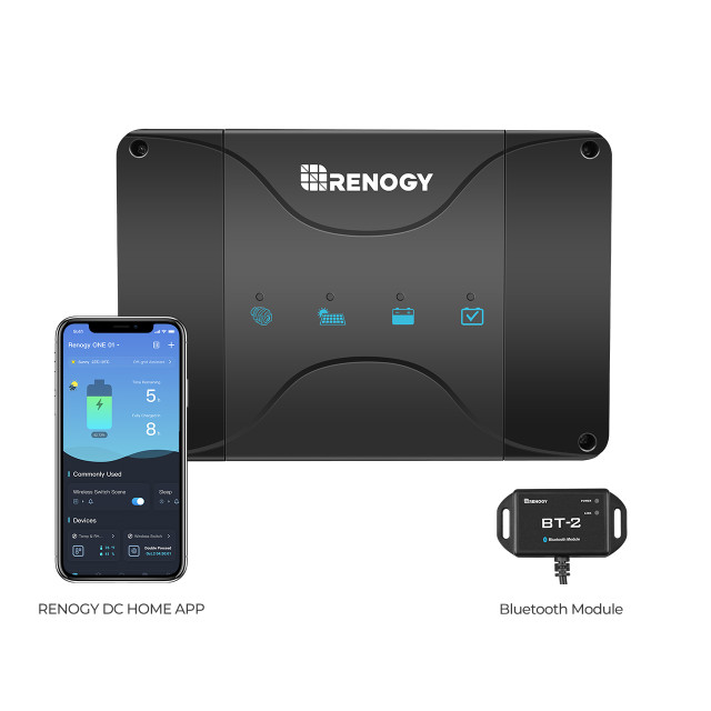 Chargeur de Batterie 12V 50A DC-DC avec MPPT pour Batteries LiFePO4, Plomb-Acide, SLA, Gel, AGM