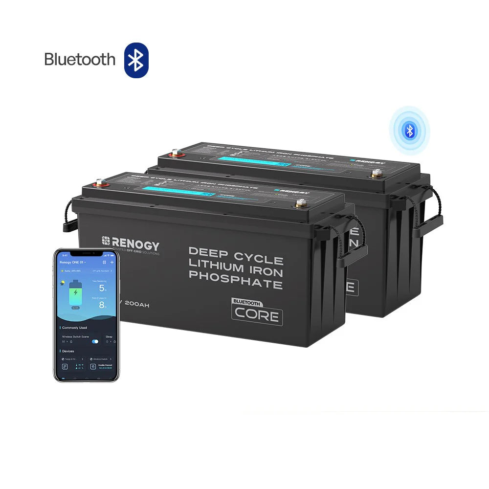Core – 12V 200Ah Batterie Lithium avec Bluetooth