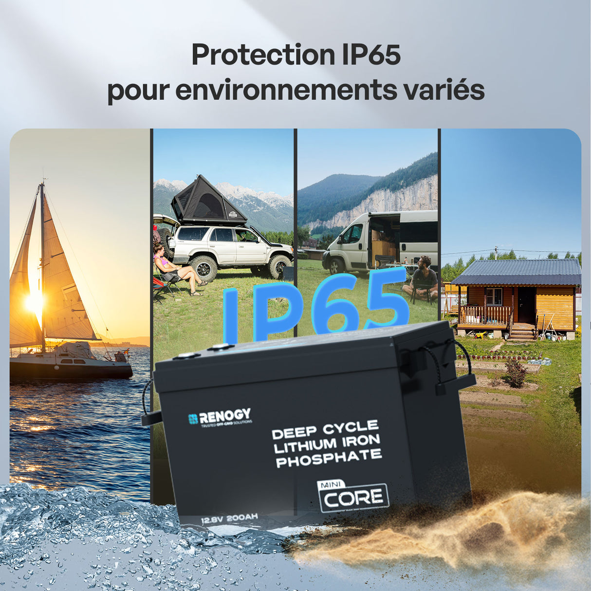 Core Mini – 12,8V 200Ah Batterie Lithium avec Protection IP65