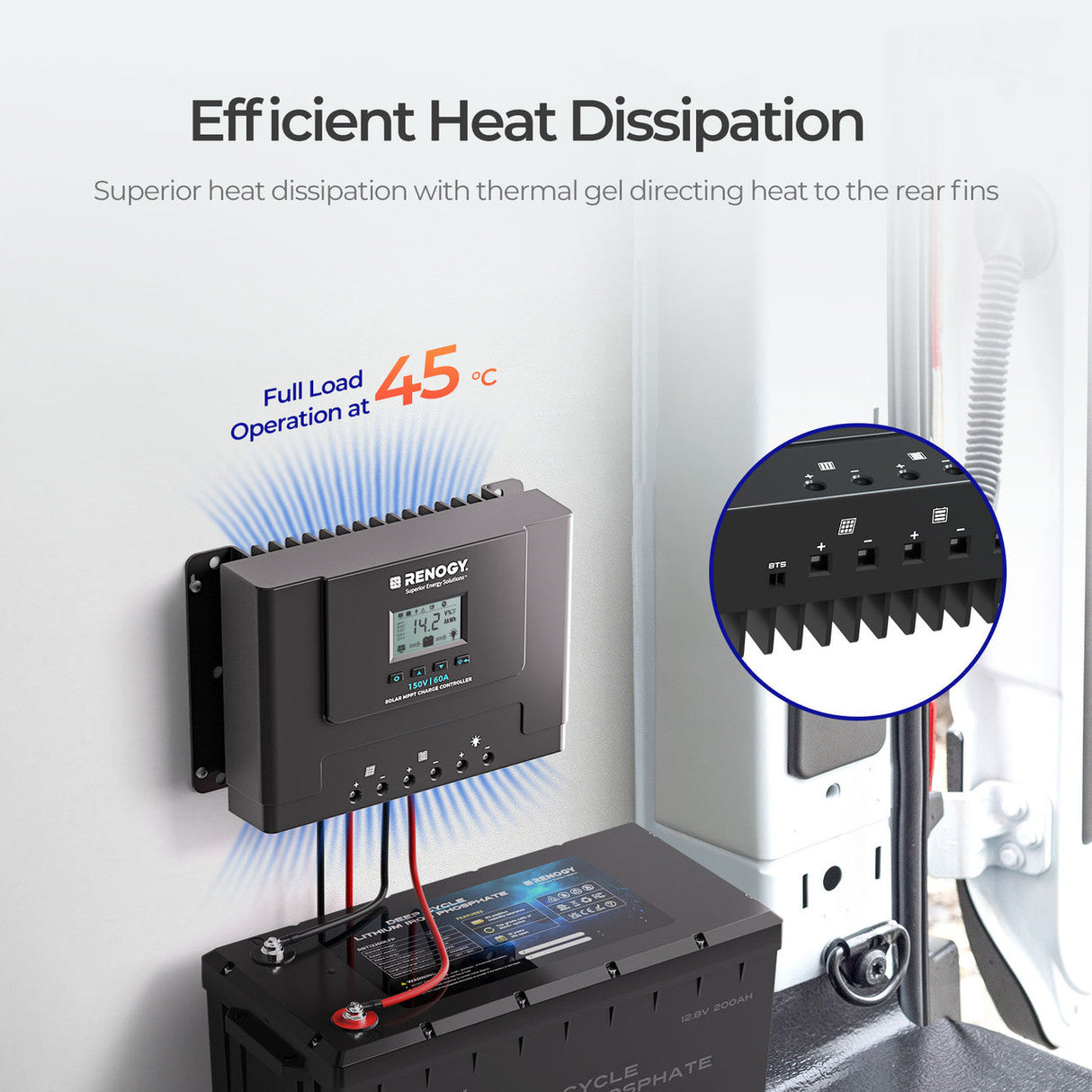 Rover Lite — Régulateur de charge solaire MPPT 60 A (12 V / 24 V / 36 V / 48 V)