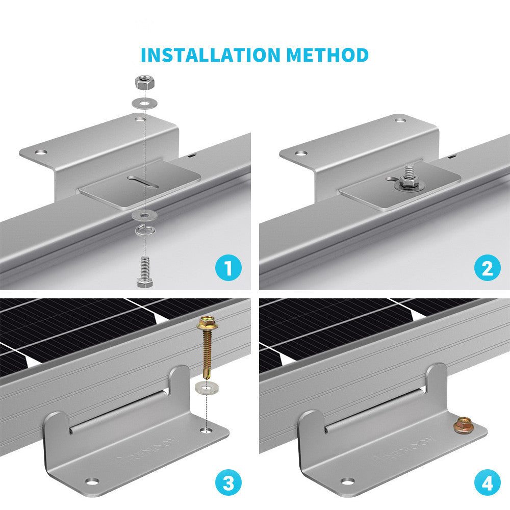 Kit de câblage et de montage pour panneau solaire de 100 W