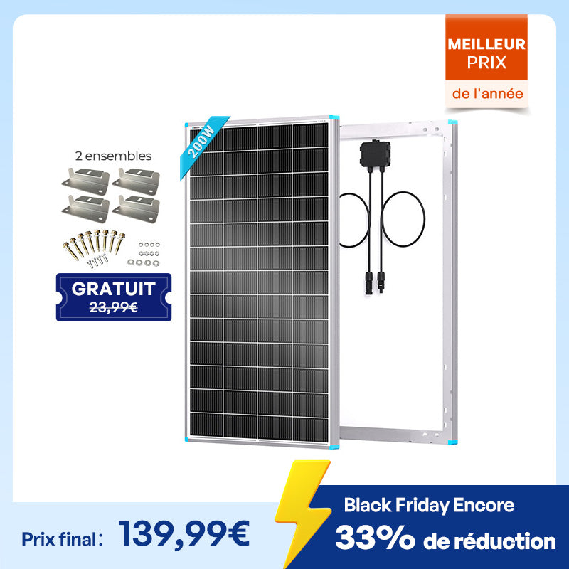 Renogy Solar Panel 24V 200W/100W N-Type 16BB – High Efficiency and Durability