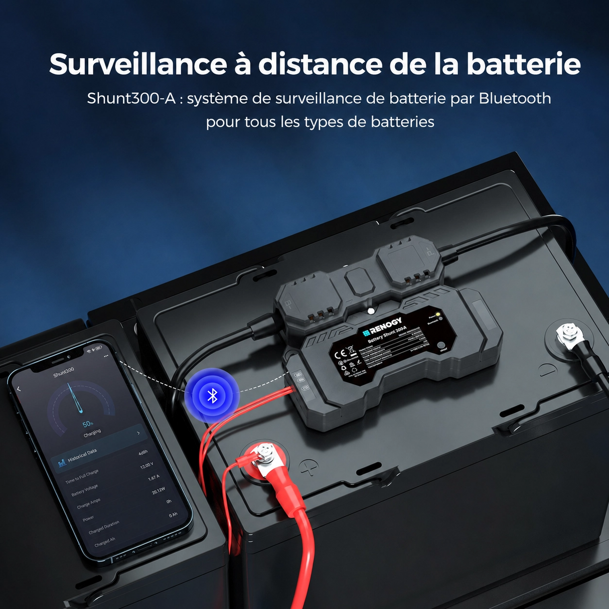 Core Mini - 12,8V 300Ah Batterie Lithium avec BMS, Puissante mais Compacte, Camping-Car, Van et Bateau