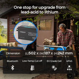 Core – Batterie Lithium Fer Phosphate 12V 200Ah avec Bluetooth