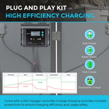 100 Watt 12 Volt Monocrystalline Foldable Solar Suitcase with Waterproof Charge Controller