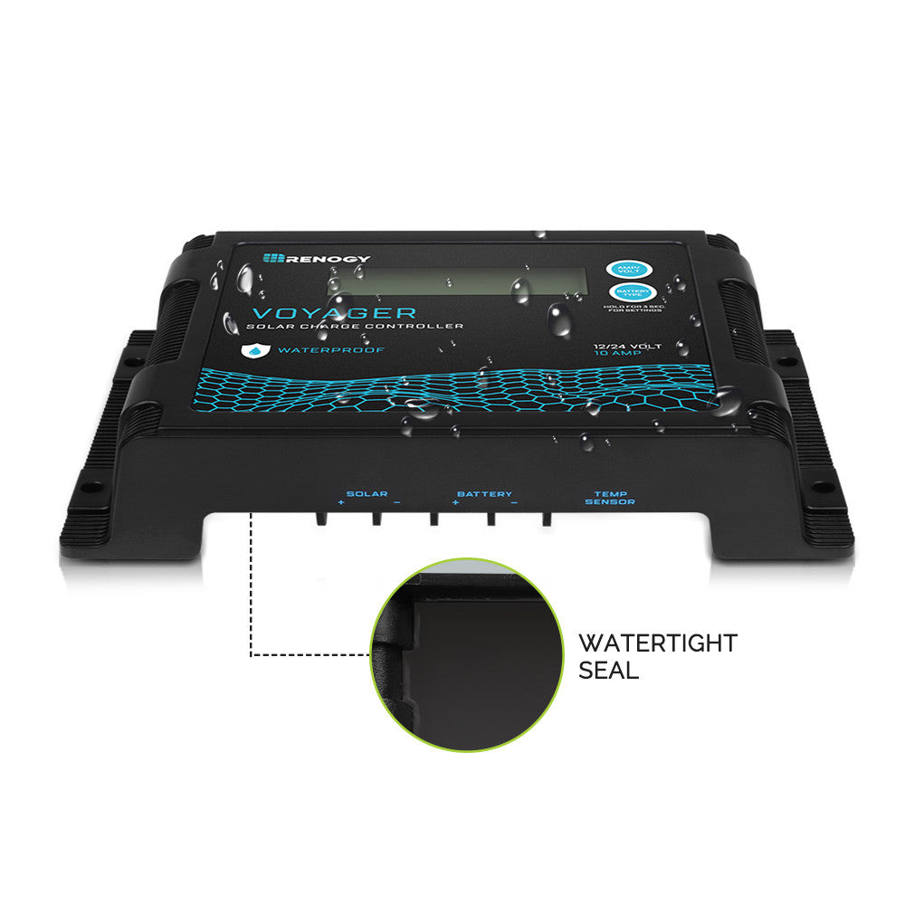 Voyager 10A PWM Waterproof Solar Charge Controller