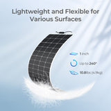 Panneau Solaire Flexible Monocristallin 200 Watts – 12 Volts
