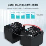 Open Box - 24V 25Ah Smart Lithium Iron Phosphate Battery