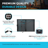 100 Watt 12 Volt Monocrystalline Foldable Solar Suitcase with Waterproof Charge Controller