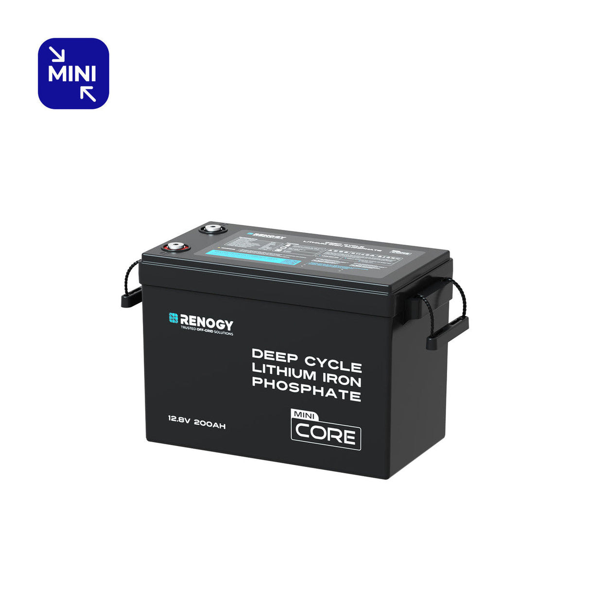Core Mini – Batterie Lithium Fer Phosphate (LiFePO4) 12,8V 200Ah avec Protection Basse Température