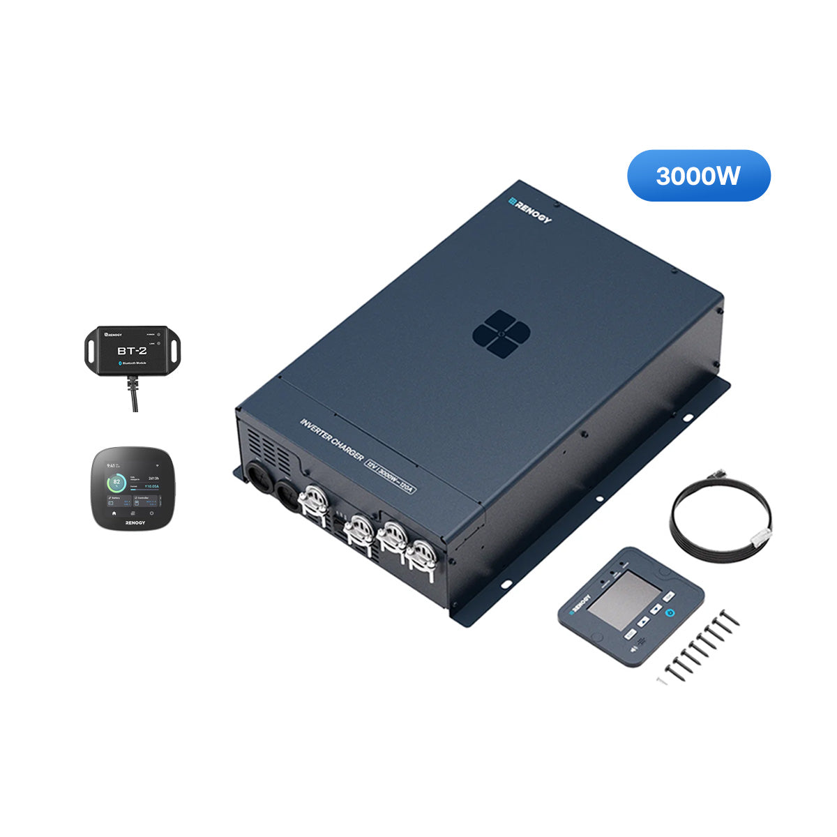 12V 3000W Onduleur Hybride Onde Sinusoïdale Pure UPS, Haute Fréquence Hors Réseau