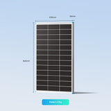 100W Panneau Solaire Bifacial N-Type