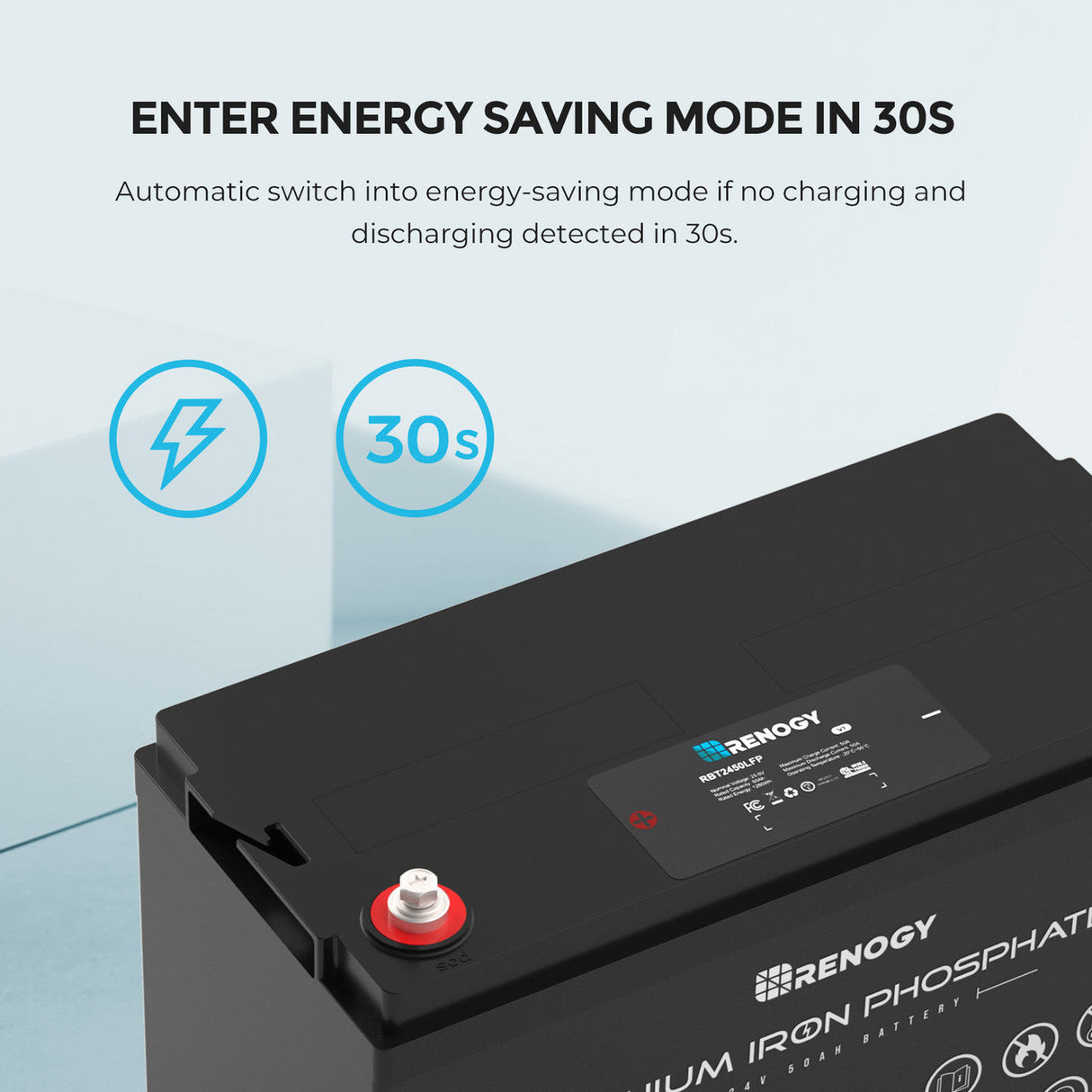 Open Box -24V 50Ah Lithium Iron Phosphate Battery