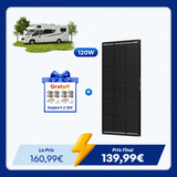 12V 200W ShadowFlux Panneau Solaire Anti-Ombrage pour Camping-Car et Système Hors Réseau