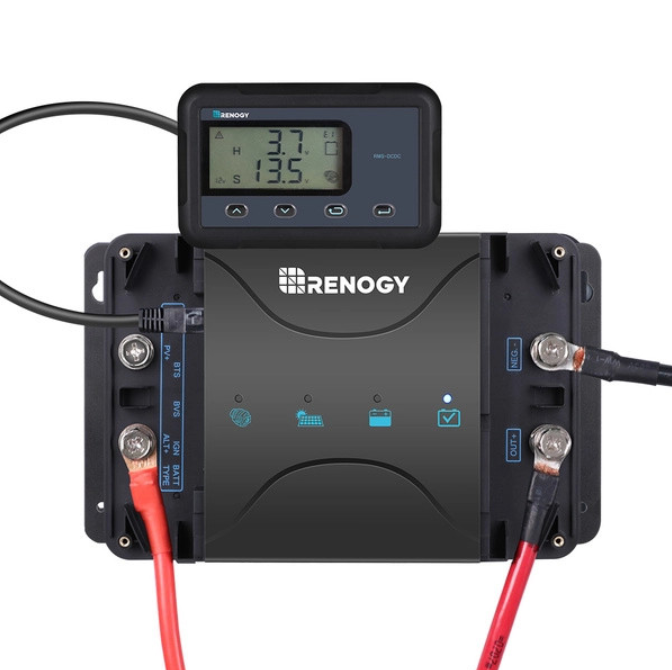 Chargeur de Batterie Embarqué DC-DC 12V 30A Double Entrée avec MPPT