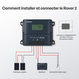 Rover 2 12V/24V 20A Régulateur de Charge Solaire MPPT Bluetooth Compact