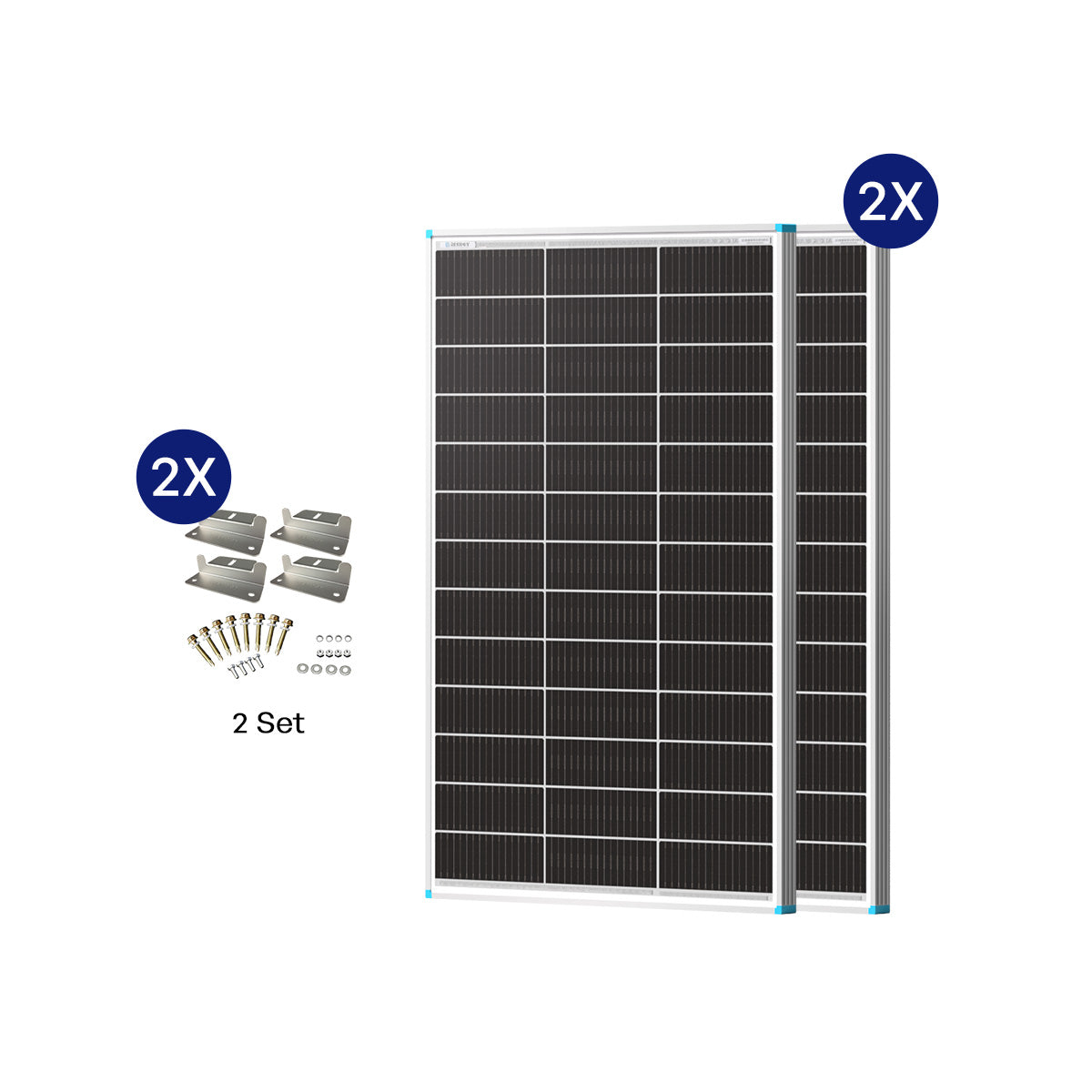 100W Panneau Solaire Bifacial N-Type