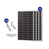 100W Panneau Solaire Bifacial N-Type