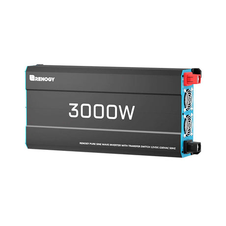 Renogy 12V 3000W Onduleur Solaire DC-AC à Onde Sinusoïdale Pure 