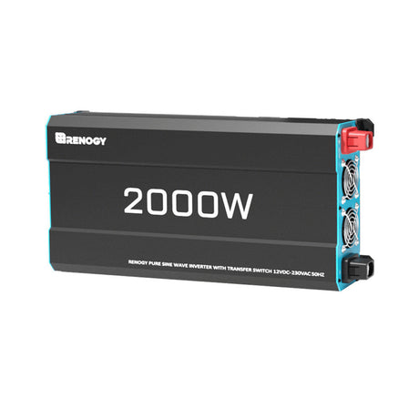 Renogy 12V 2000W Onduleur Solaire à Onde Sinusoïdale Pure DC-AC
