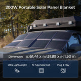 Plaid solaire pliable 200W / 400w