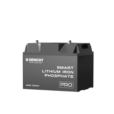 Batterie lithium fer phosphate (LiFePO4) 12V 100Ah Pro Deep Cycle avec auto-chauffage et Bluetooth