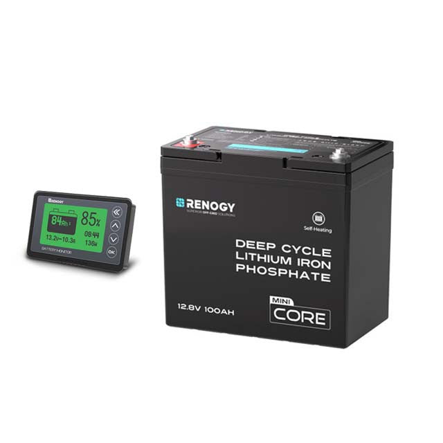 Core Mini DuoHeat — 12,8 V 100Ah Batterie LiFePO4 Auto-Chauffage