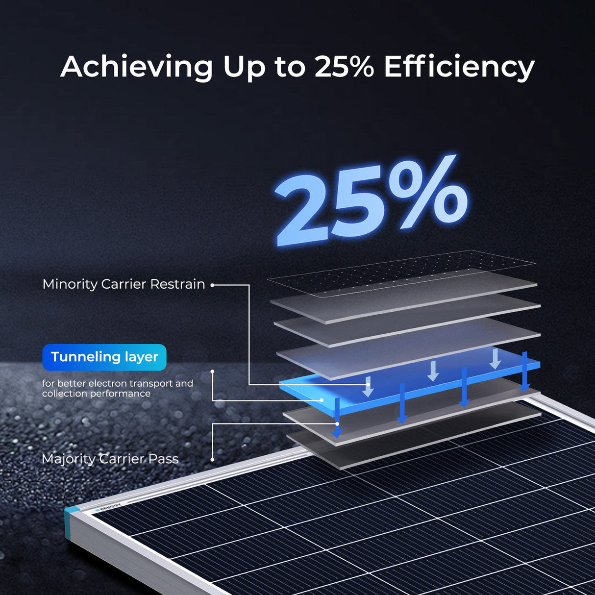 Renogy Panneau Solaire 24V 200W/100W N-Type 16BB – Haut Rendement et Durabilité