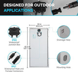 100 Watt 12 Volt Solar Starter Kit with 20A MPPT Charge Controller