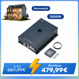 12V 3000W Onduleur Hybride Onde Sinusoïdale Pure UPS, Haute Fréquence Off-Grid