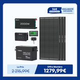 3,84 kWh Kit Énergie Camping-Car & Jardin | Panneau Solaire 3x200W & 300Ah Batterie Lithium