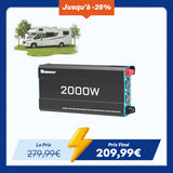 Renogy 12V 2000W Onduleur Solaire Camping-Car