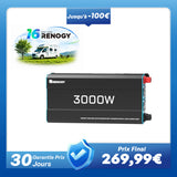 12V 3000W Onduleur Solaire DC-AC à Onde Sinusoïdale Pure pour Camping-Car, Van et Jardin