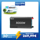 12V 3000W Onduleur Solaire DC-AC à Onde Sinusoïdale Pure pour Camping-Car, Van et Jardin
