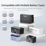 Chargeur de batterie DC-DC 12V 50A avec MPPT pour batteries LiFePO4, Plomb-Acide, SLA, Gel, AGM
