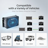 Chargeur de batterie DC-DC 12V 50A avec MPPT pour batteries LiFePO4, Plomb-Acide, SLA, Gel, AGM
