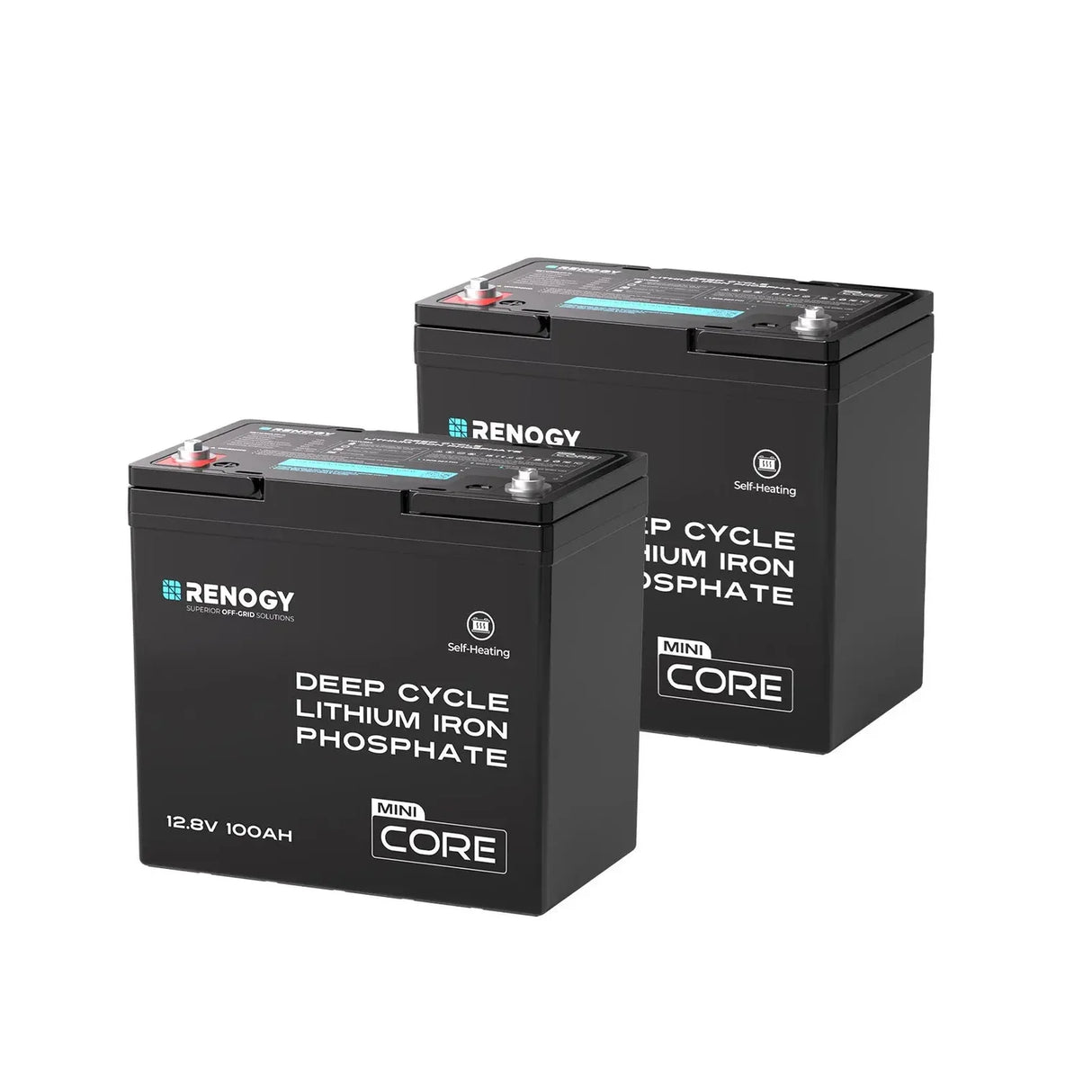Core Mini DuoHeat — 12,8 V 100Ah Batterie LiFePO4 Auto-Chauffage