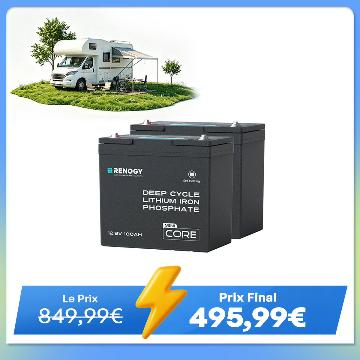 Core Mini – 12,8 V 100Ah Batterie Lithium