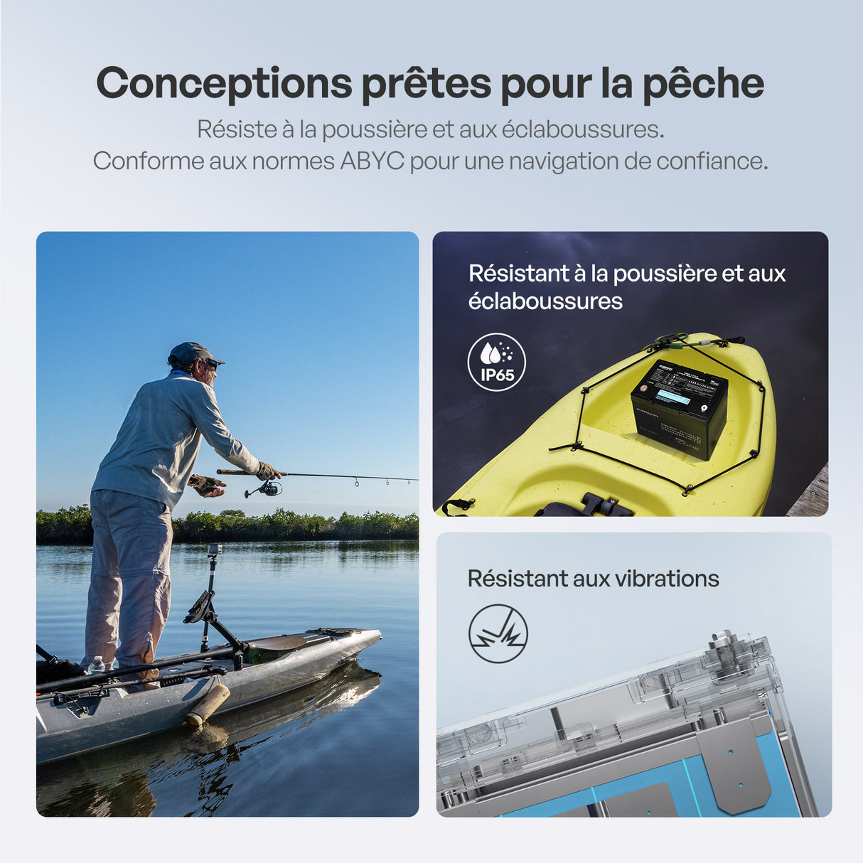 Core Mini – 12,8 V 100Ah Batterie Lithium Conceptions prêtes pour la pêche