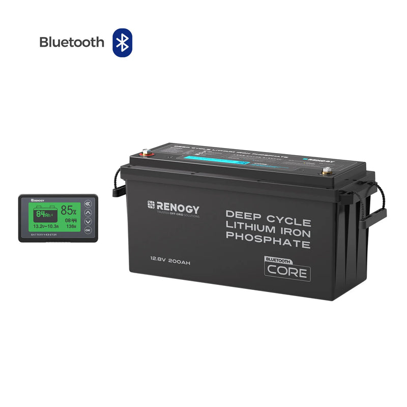Core – 12V 200Ah Batterie Lithium avec Bluetooth