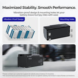 Renogy 12V 200Ah Pro Smart Lithium LiFePO4 Battery with Bluetooth & Self-heating Function with 500A Battery Monitor